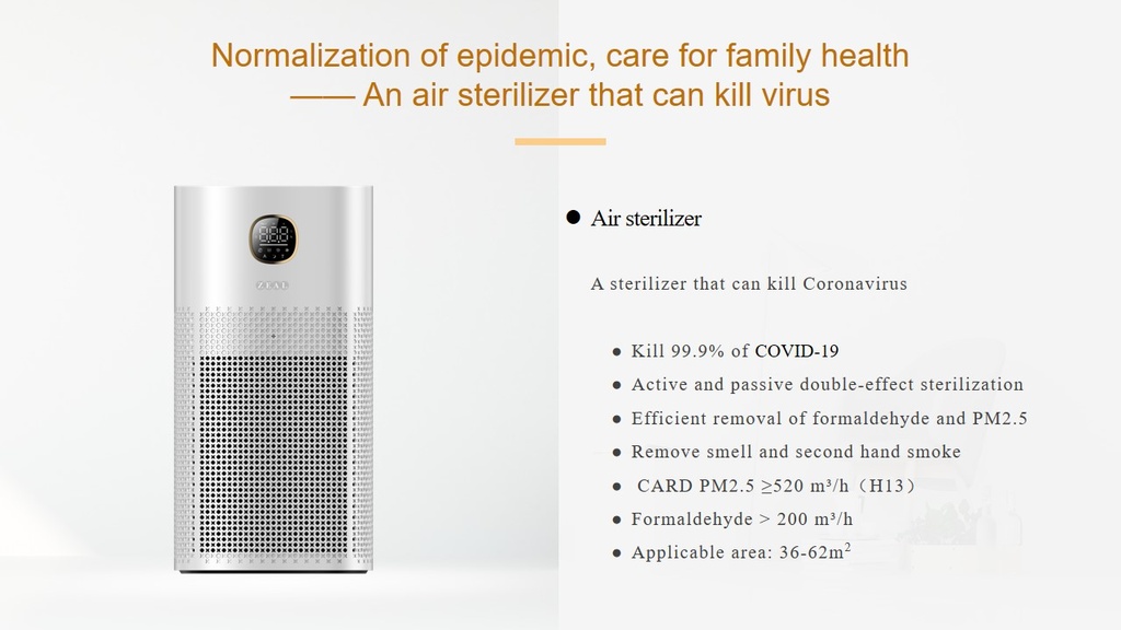 ZEAL Air Sterilizer + Purifier MAX