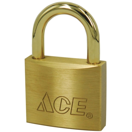 MARINE PADLOCK 1 1/2IN (38.10MM)  BRASS ACE.