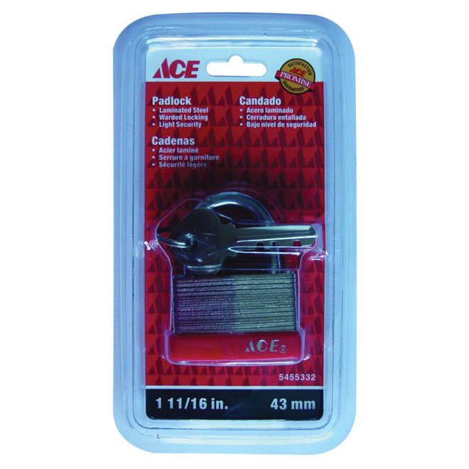 LAMINATED PADLOCK WARD 1 7/8IN (48MM) ACE
