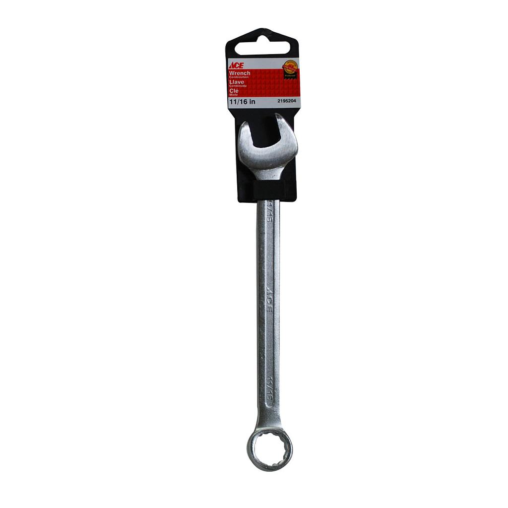 COMBINATION WRENCH 11/16IN ACE