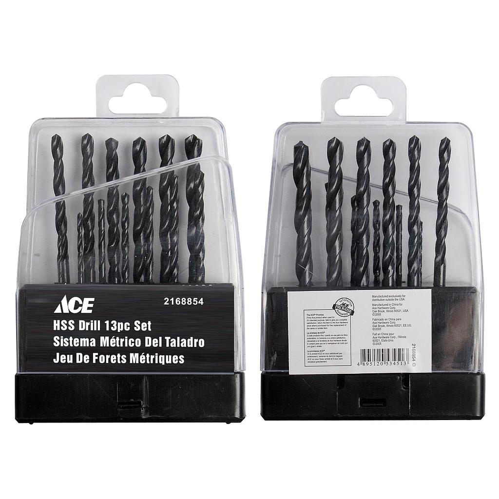 ACE 13 Piece Metric Drill Set