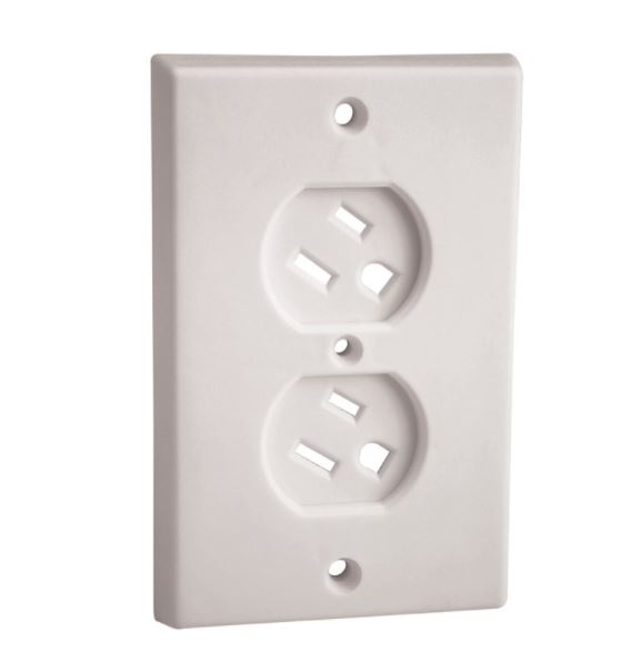 Prime-Line White Plastic Swivel Outlet Cover 1 pk Cancel