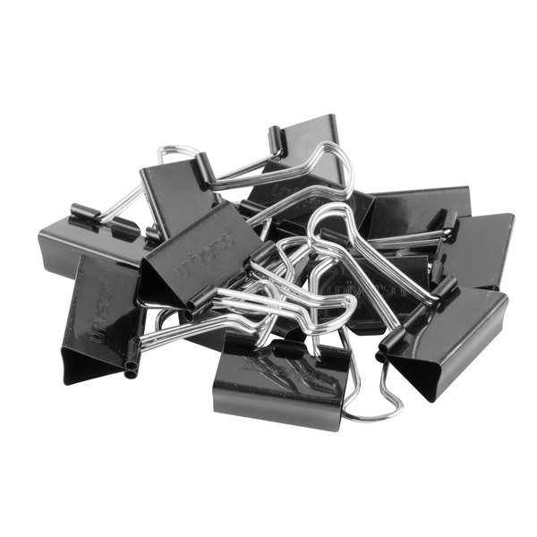 Binder Clip, Large, Black/Silver.