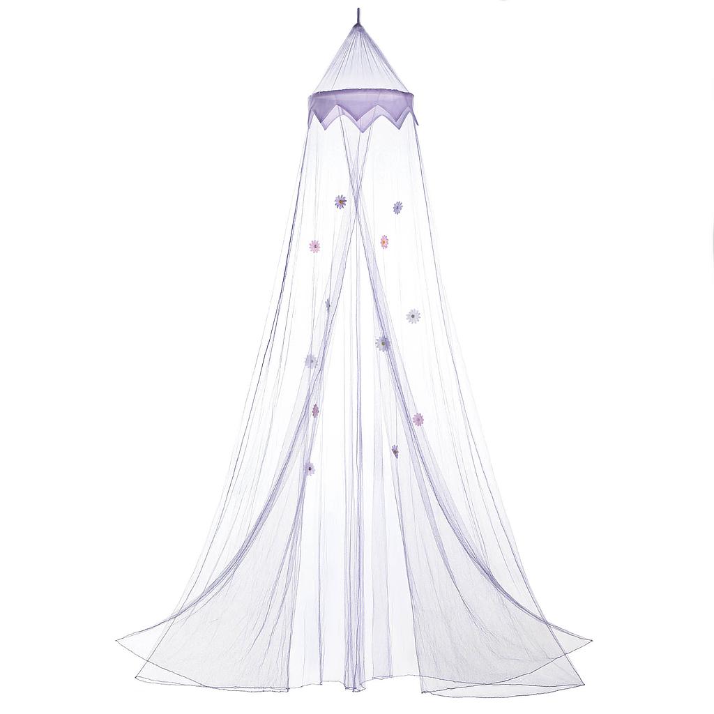 Accent Plus .10 in. H x 16 in. W x 109.25 in. L White Daisy Bed Canopy