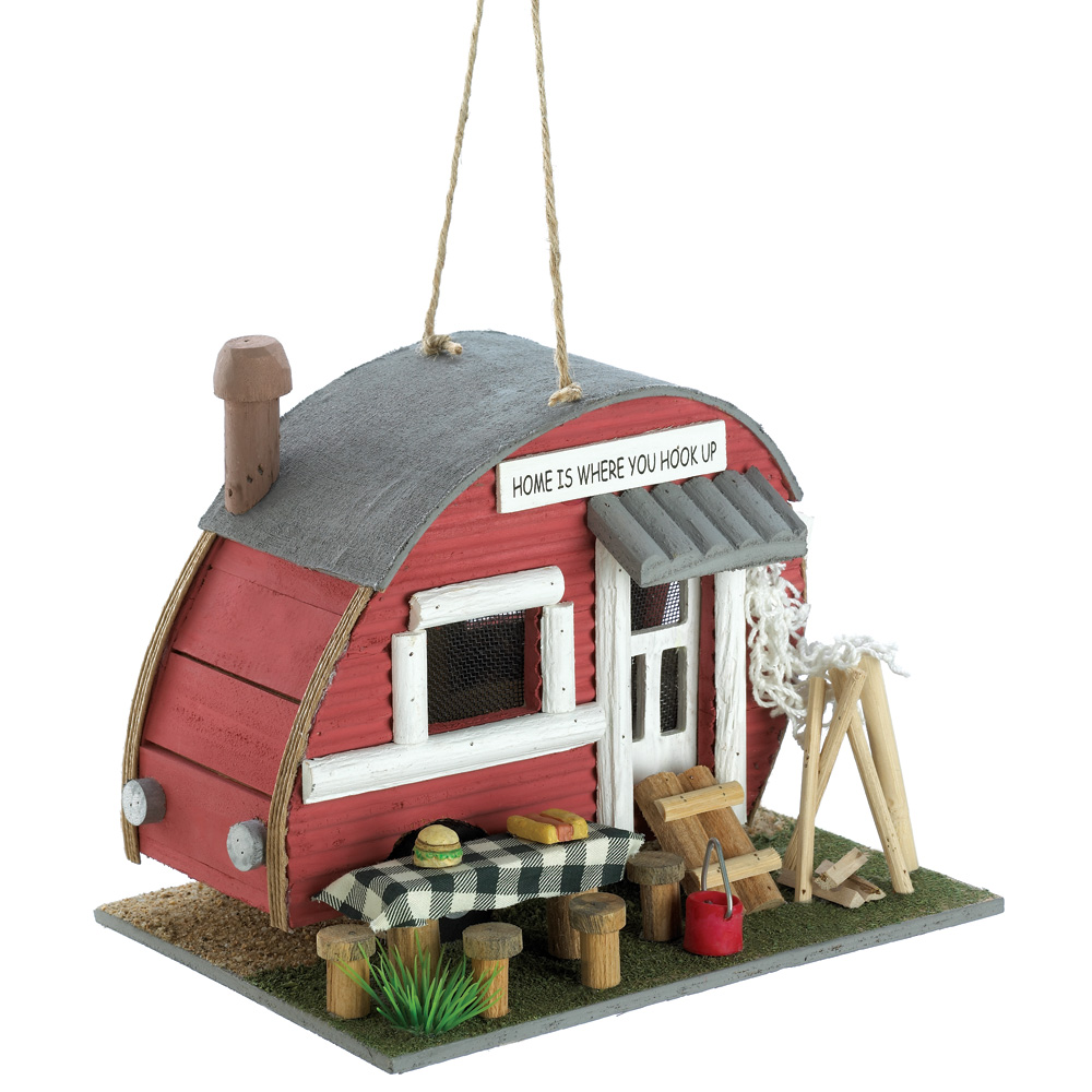 TRAILER BIRDHOUSE RED
