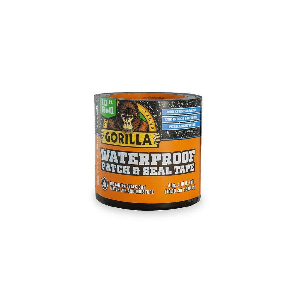 Gorilla 4 in. W x 10 ft. L Black Waterproof Repair Tape