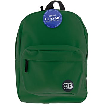BAZIC 17" GREEN CLASSIC BACKPACK