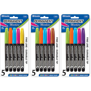 BAZIC BRIGHT COLORS FINE TIP PERMANENT