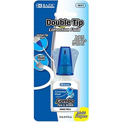 BAZIC 22ML 2 IN 1 CORRECTION W/ FOAM BRU