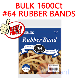 BAZIC 2 OZ./ 56.70 G #64 RUBBER BANDS