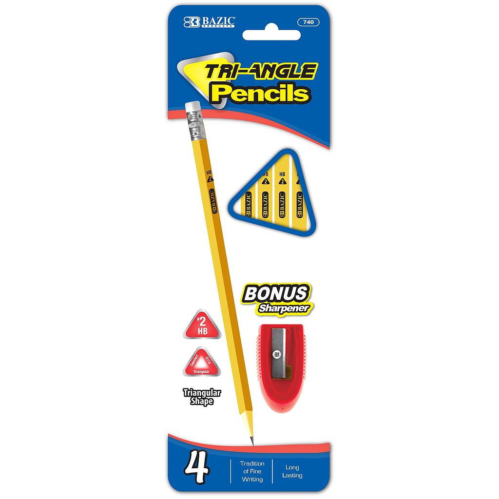 BAZIC 4 #2 TRIANGLE YELLOW