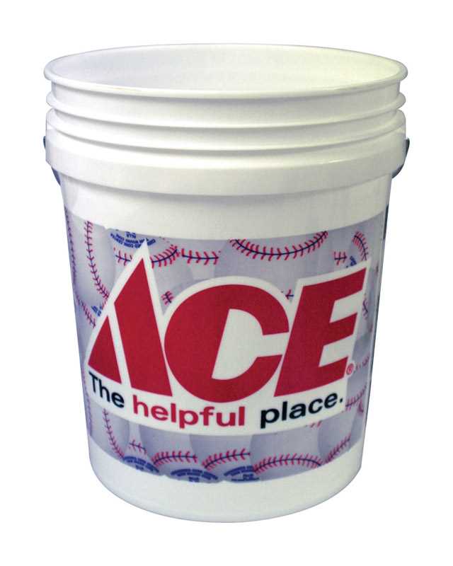 Ace 5 gal. Bucket Baseball Themed