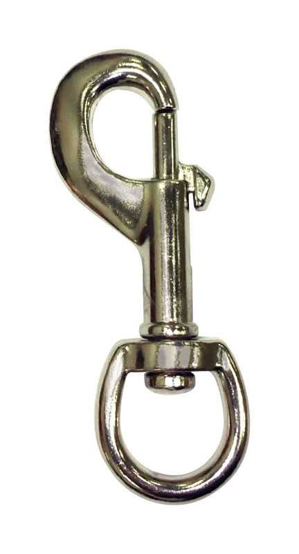 BOLT SNAP 1/4IN (6.3MM) NICKEL