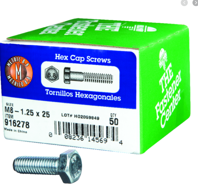 METR HX CP GR8.8 M8X25   50 