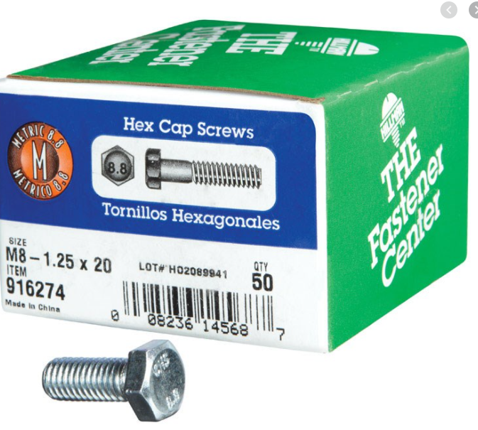 METR HX CP GR8.8 M8X20   50 