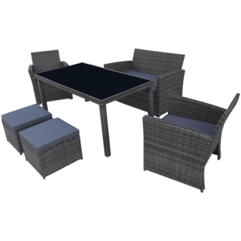 LOUNGE DINNING SET 6PERSON