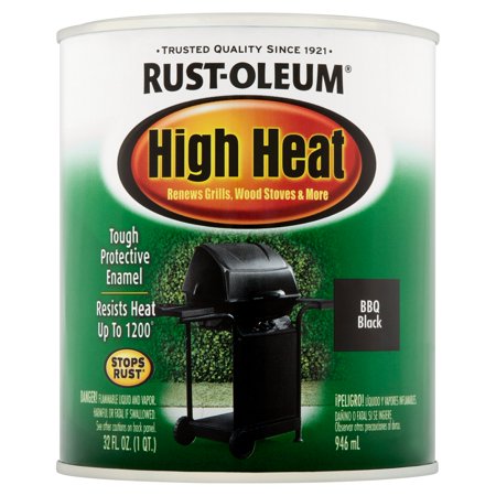 HI-HEAT PAINT BLK  QT