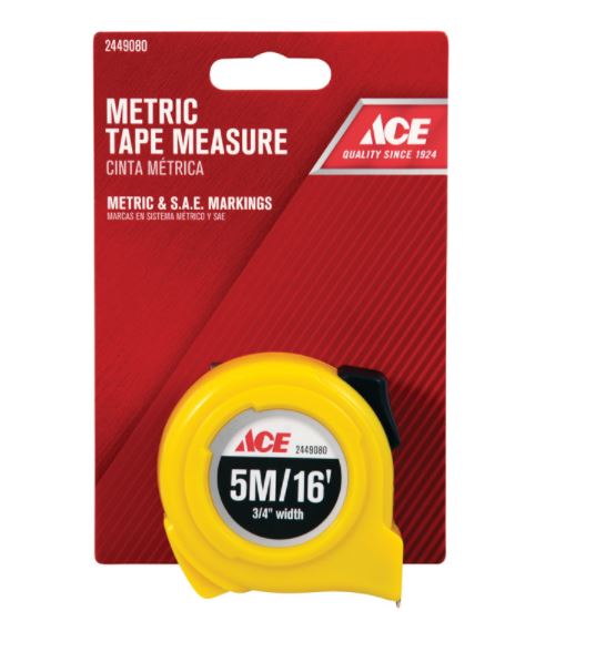 TAPE RULE 3/4"X5M/16' HV