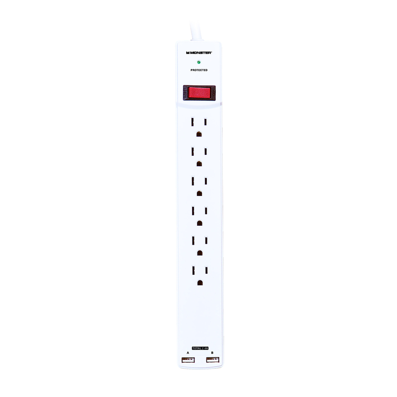 SURGE PROTCTR 6OUTLT2USB