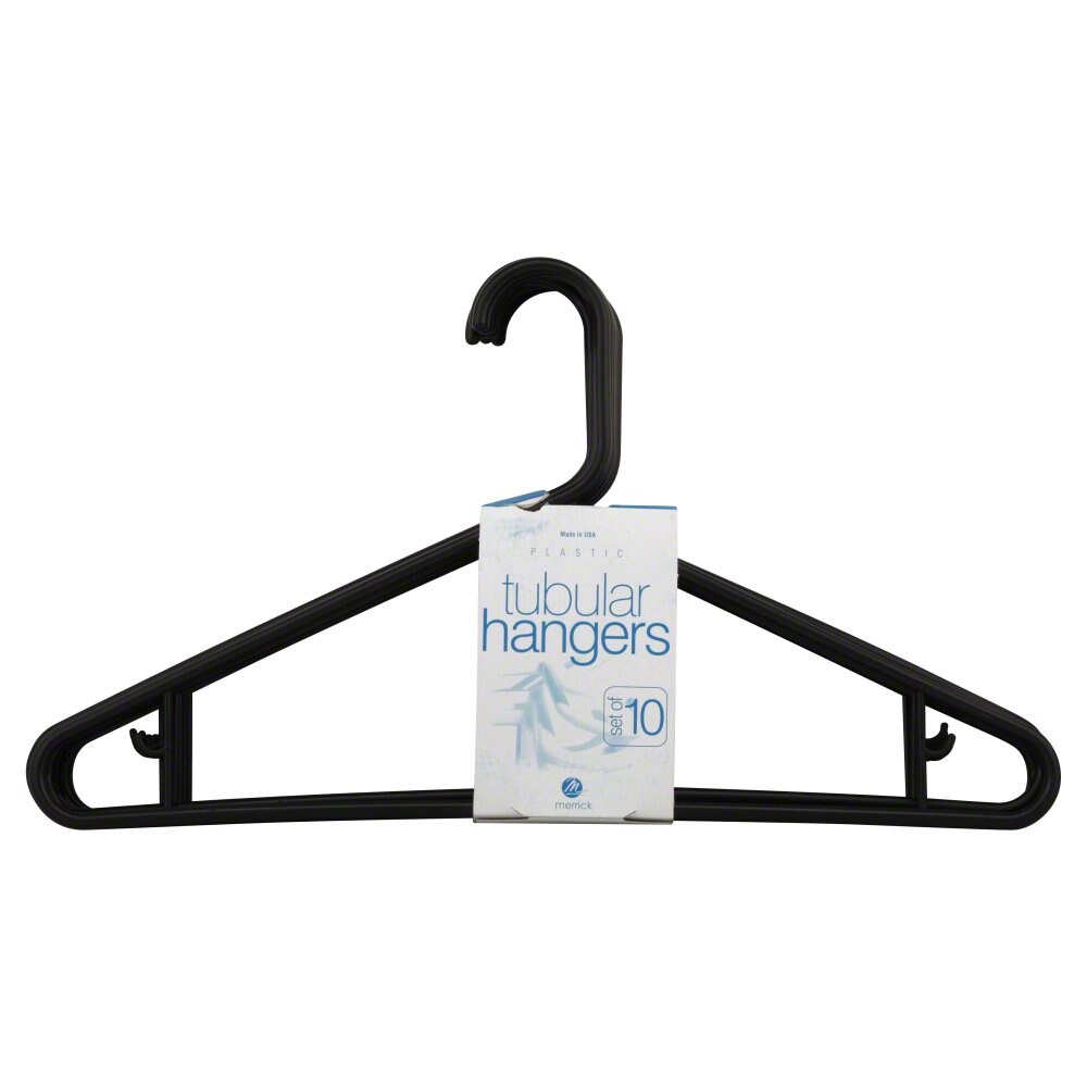BLK CLOTHES HANGER 10PK.