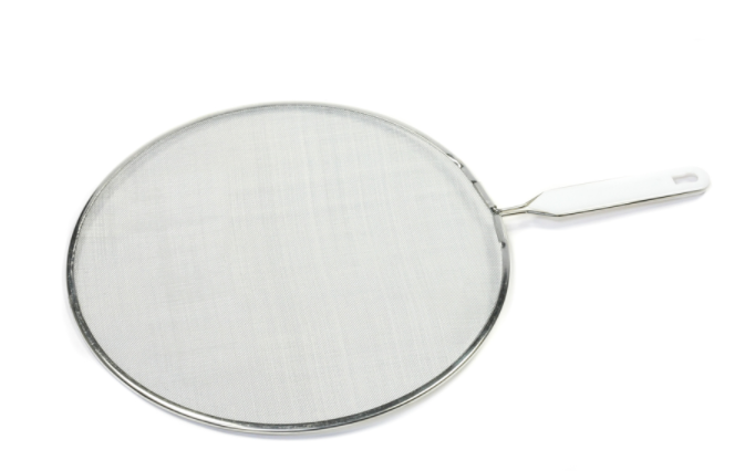 Chef Craft 12 in. W White Stainless Steel Splatter Screen.