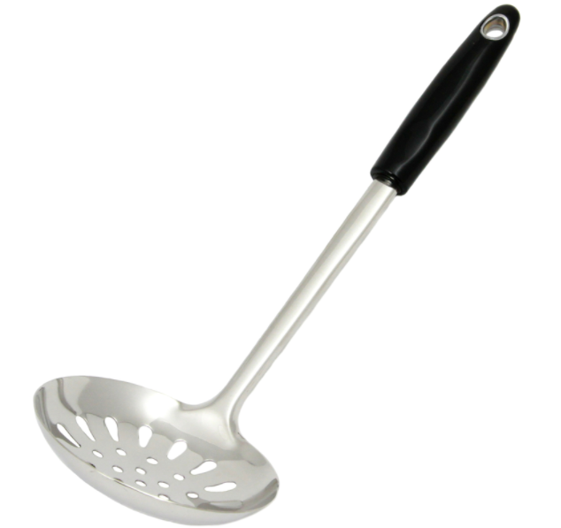 Chef Craft 4-3/4 in. W x 13-3/4 in. L Black/Silver Skimmer