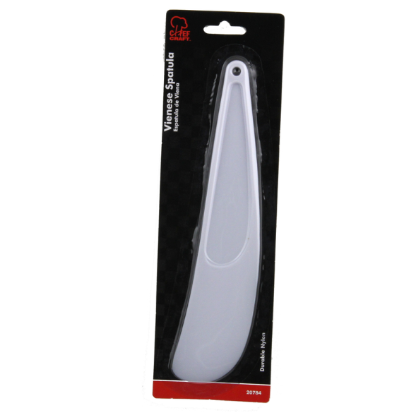 Chef Craft 3.5 in. W x 11.5 in. L White Plastic Spatula.