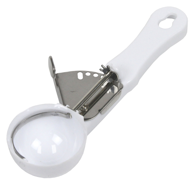 Chef Craft White Plastic S/Steel Ice Cream Scoop.