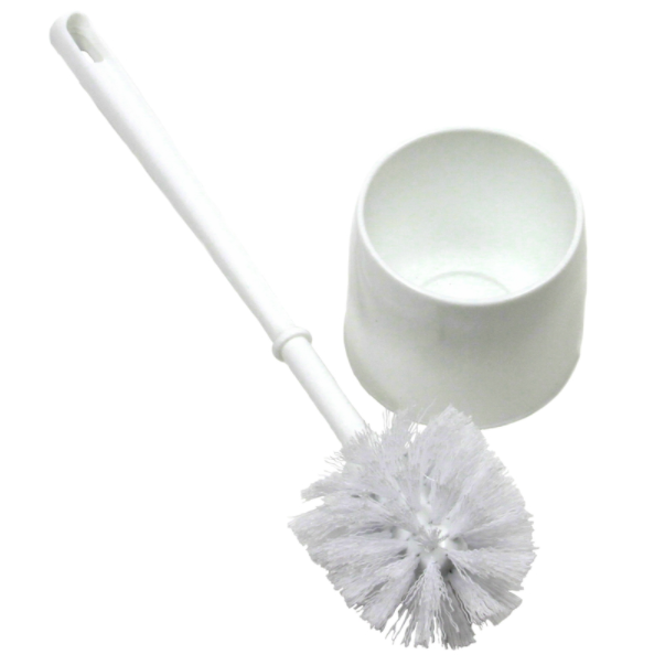 Chef Craft Toilet Brush and Caddy White.