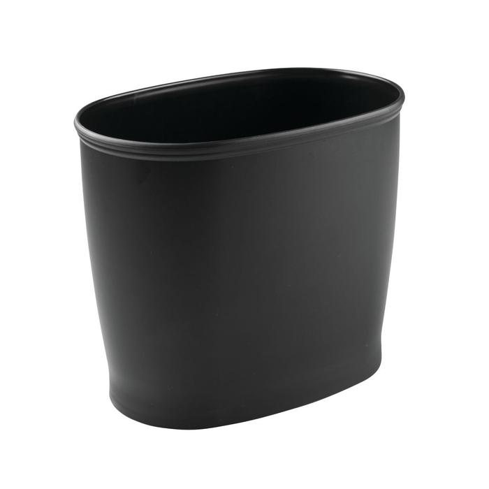 TRASH CAN KENT OVAL BLK