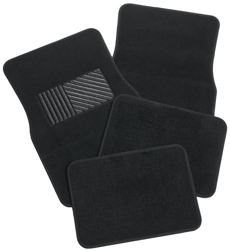BLK CARPET FLR MAT 4PC