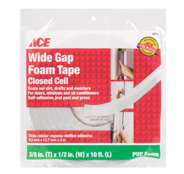 FOAM TAPE CLOSED CELL 3/8IN X, Cancel