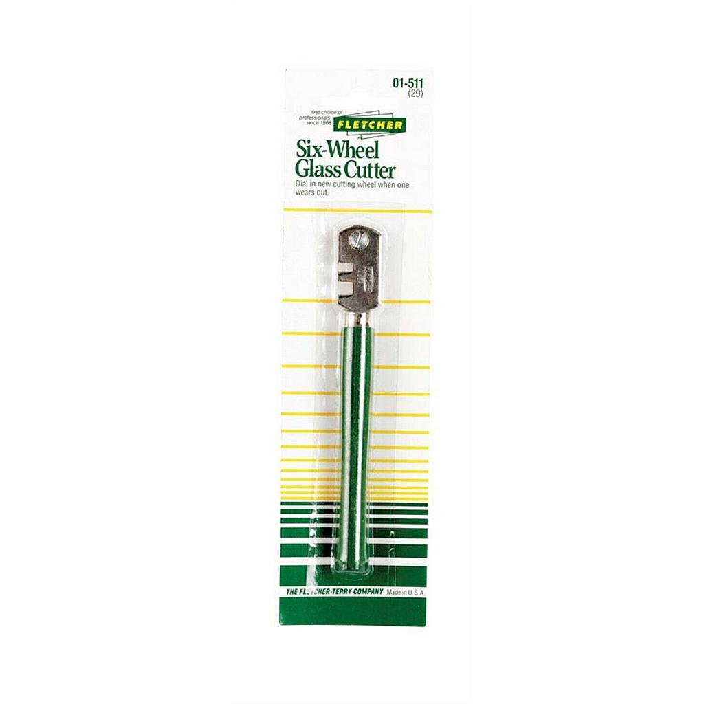 SIX-WHEEL GLASS CUTTER