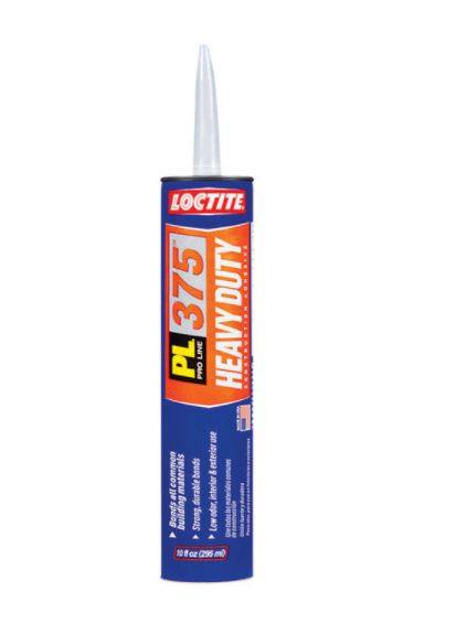 ADHESIVE PL375 10OZ  VOC.