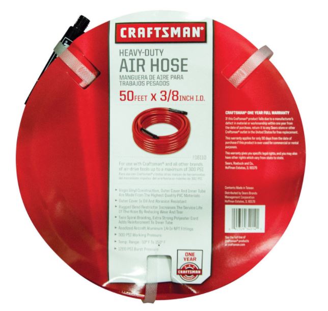 CM AIR HOSE PVC 3/8X50.