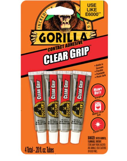 GORILLA CLR GRIP ADH 4PK.