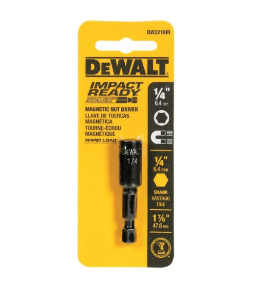 NUT DRIVER 1/4" IR.