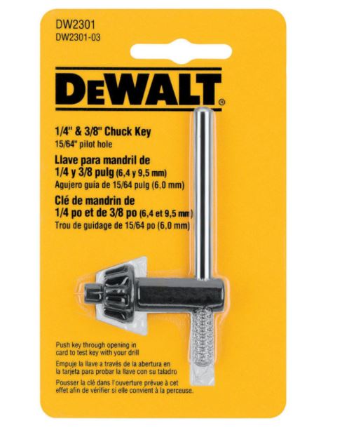 CHUCK KEY 1/4 TO 3/8".