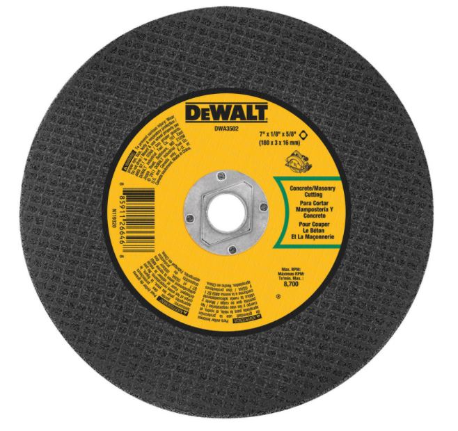 MASONRY CUT BLADE7"X1/8".