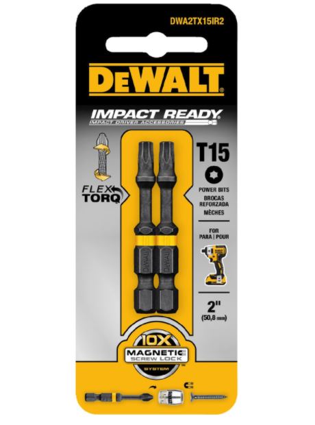 IMPACT DRV BIT T15X2"2PC.