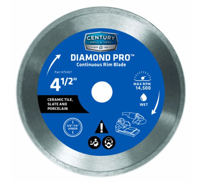 CNT RM DIAM SAW BLD 4.5".