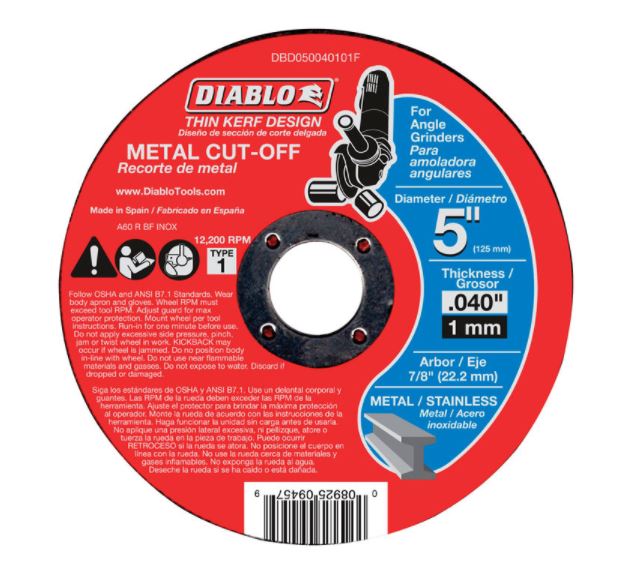 METAL CUTOFF WHL 5"X7/8".