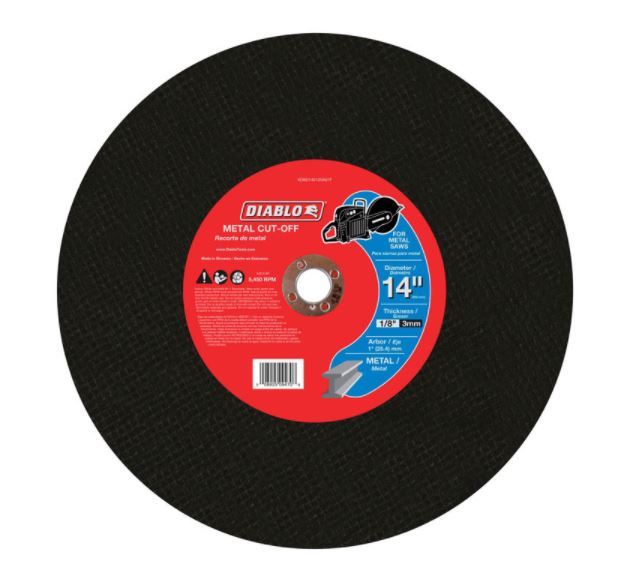 METAL HS CUTOFF DISC 14".