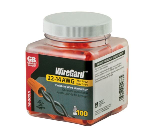 WIRE CONNECTR ORG JAR100                