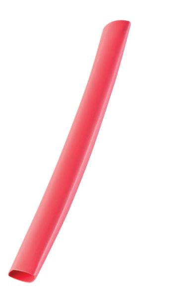 HEAT SHRK TUBE RED1/4PK5                