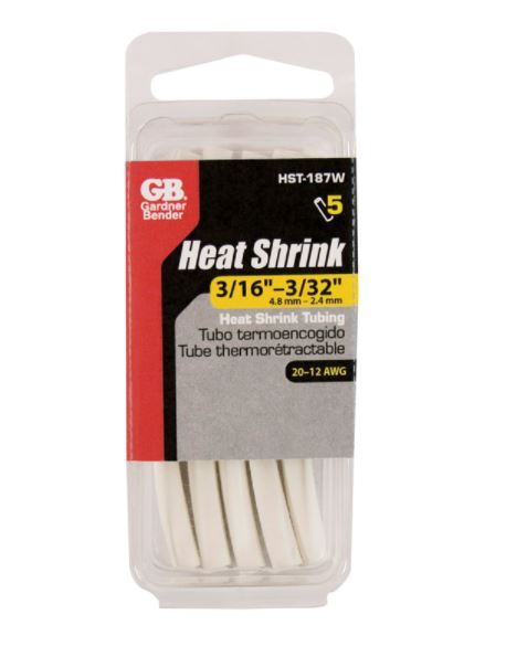 HEAT SHRK TUBE WH3/16PK5                