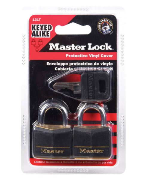 PADLOCK 1-3/16"BRS CVRD2                