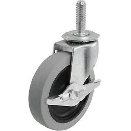 CASTER SWVL/BRK THRED 3"                