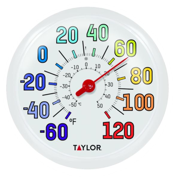 THERMOMETER 13.5"COLOR.