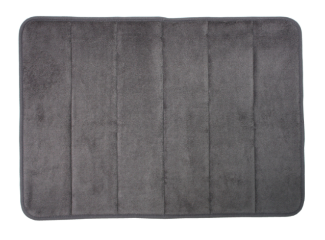 BATH RUG GRAY 17X24"                    